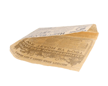 Hamburger bag 160x165 mm newspaper greaseproof paper 