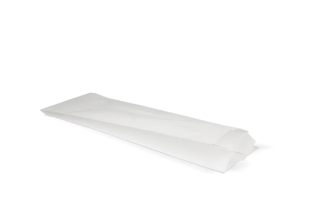 Snackzakken papier 95x65x320 mm wit 45gr - 1.800 stuks
