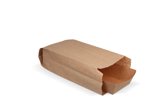 Snackzakken papier - 1.5 ons 95x65x240 mm kraft 50gr - 2.100 stuks