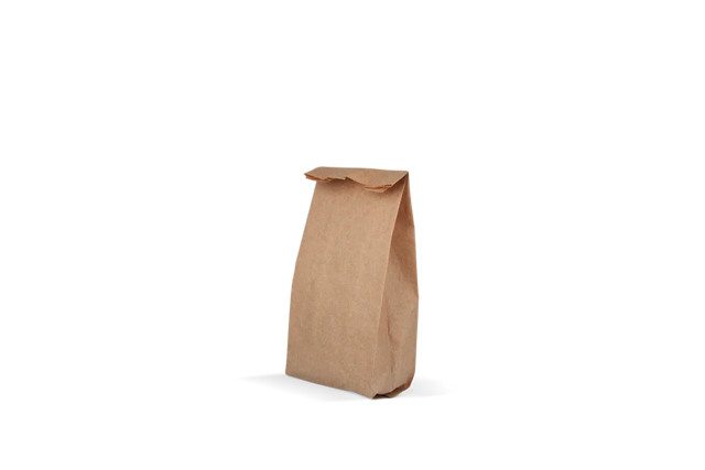 Snackzakken papier - 1.5 ons 95x65x240 mm kraft 50gr - 2.100 stuks