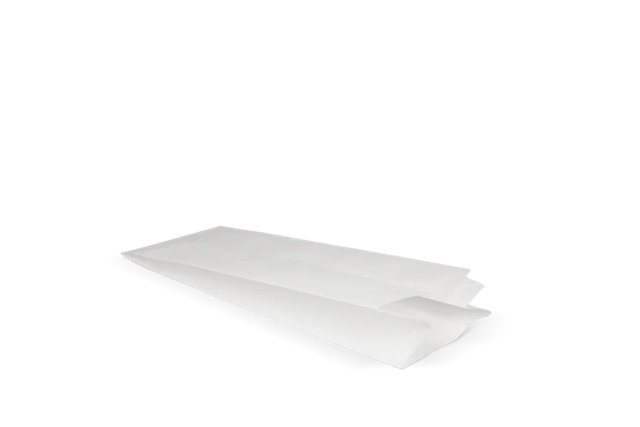 Snackzakken papier - 1.5 ons 95x65x240 mm wit 45gr - 2.400 stuks