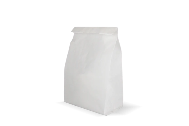 Snackzakken geperforeerd papier - 2 pond 160x100x310 mm wit 45gr - 1.100 stuks