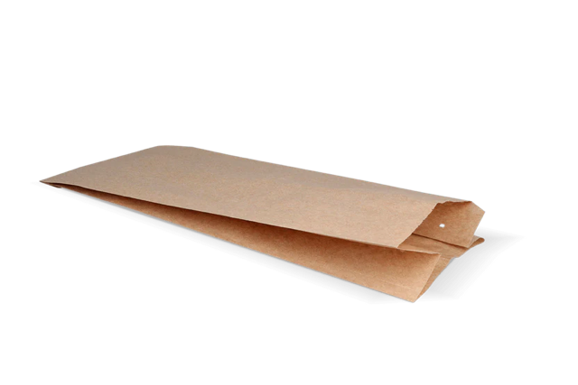 Snackzakken geperforeerd papier - 3 pond 160x100x360 mm kraft 50gr - 900 stuks