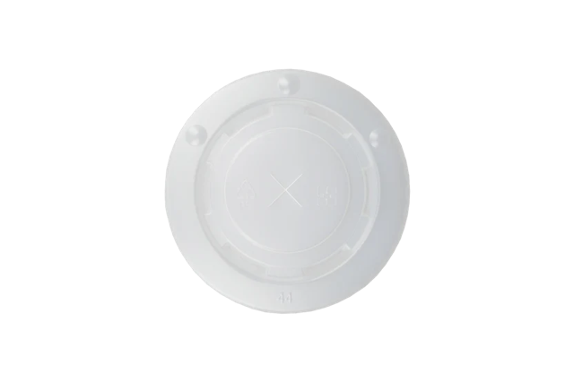 Deksel plastic Milkshakebeker plat met kruis Ø90 mm - 1.000 stuks