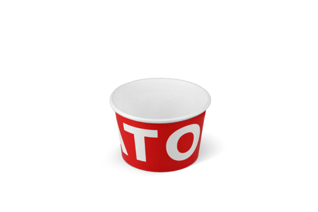 Ijsbeker karton 120ml Ø78 mm 4oz GELATO - 1.000 stuks