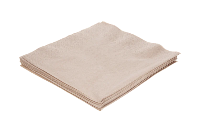 Napkin 2 ply Paper 1/4 Fold 400x400 mm kraft 