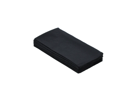 Napkin 2 ply Paper 1/8 Fold 330x330 mm Black 