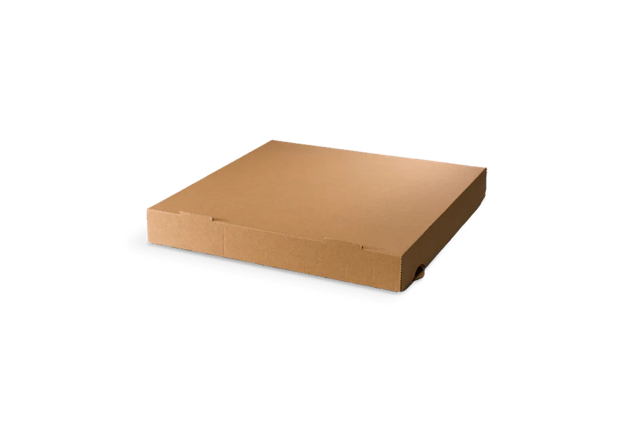 Pizzadozen 240x40x240 mm kraft bruin - 100 stuks