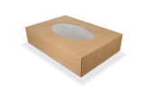 Catering boxes kraft 360x250x80 mm with Window 