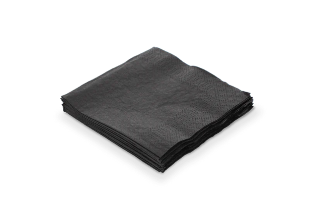 Napkin 2 ply Paper 1/4 Fold 240x240 mm Black 