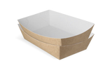 Frietbakjes A14 kraft/wit - 400 stuks