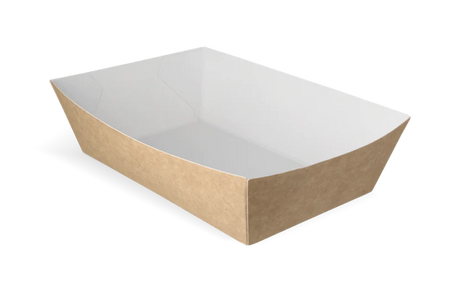 Fries trays A50 kraft/White 