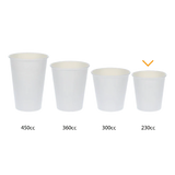 Koffiebeker karton 230cc 8oz Ø80 mm gestreept - 1.000 stuks