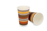 Koffiebeker karton 180cc 7.5oz Ø70 mm gestreept - 2.500 stuks
