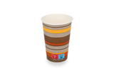 Koffiebeker karton 180cc 7.5oz Ø70 mm gestreept - 2.500 stuks