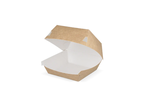 Hamburger Box 90x70x90 mm kraft/White 