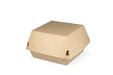 Hamburgerbakje 120x100x120 mm kraft/wit - 400 stuks
