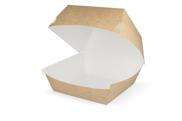 Hamburger Box 120x100x120 mm kraft/White 