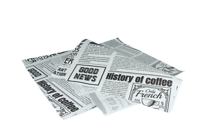 hamburgervellen vetvrij papier 330x380 mm FSC®Mix krant wit - 2.000 stuks