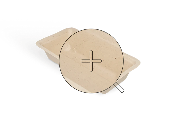 Kroketbakjes suikerriet A5 70x30x140 mm - 500 stuks