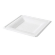 Sugarcane Plate 160x160 mm White BIO 