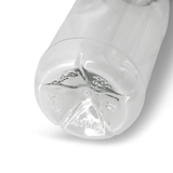 Flessen van gerecycled PET - 250 ml Transparant/Witte Deksel - 285 st