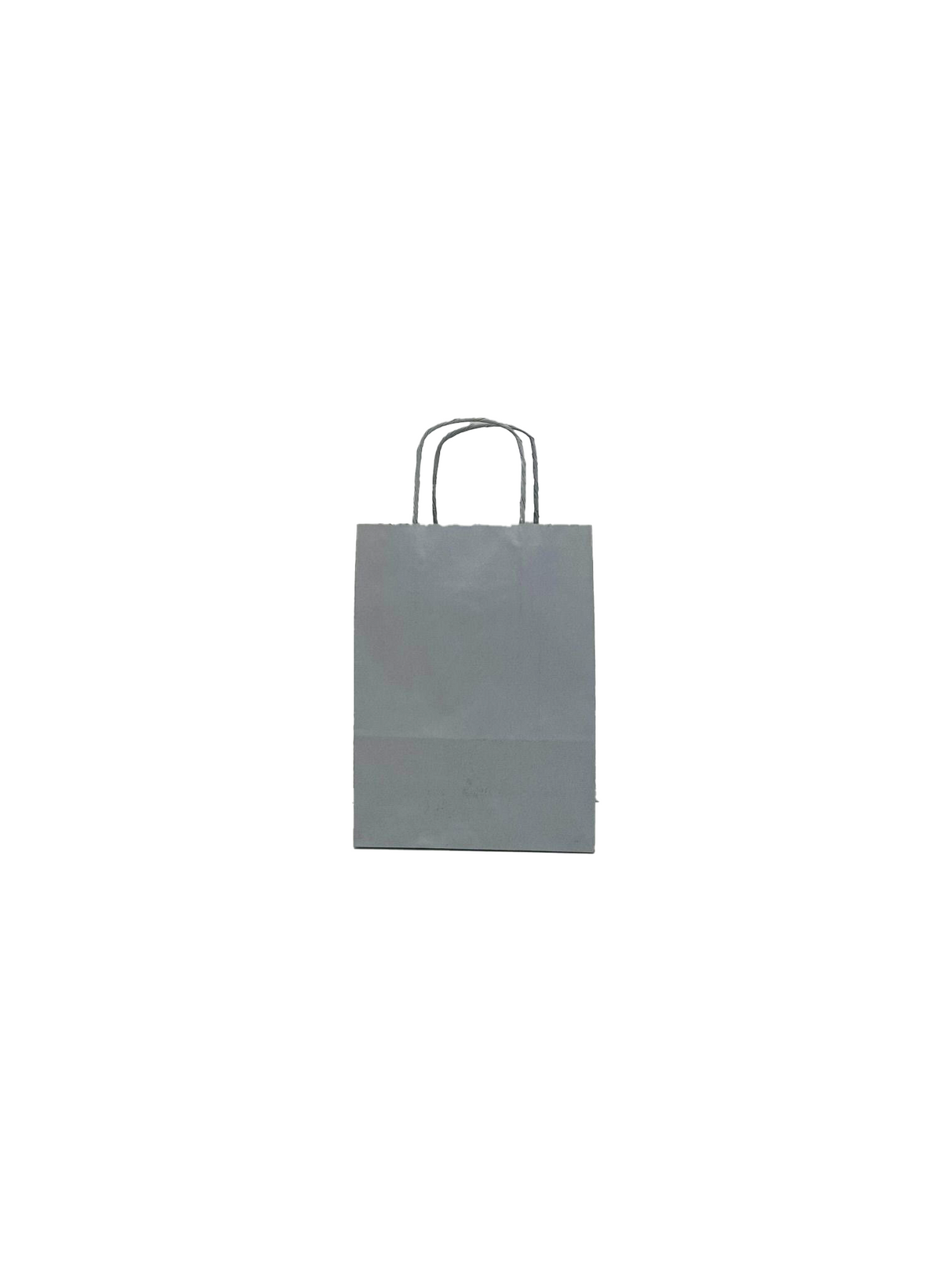 Papieren Draagtassen Zilver 180+80x220mm - 50 st