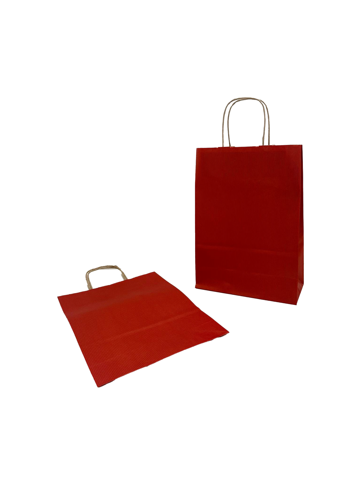 Papieren Draagtassen Donker Rood 220+100x310mm - 50 st