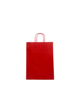 Papieren Draagtassen Rood 260+120x350mm - 50 st