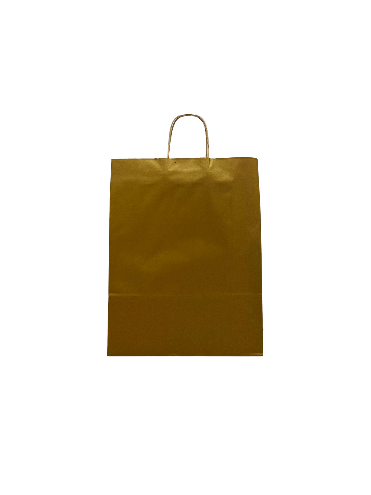 Papieren Draagtassen Goud 320+120x410mm - 50 st