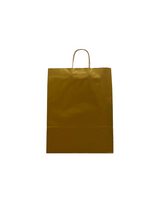 Papieren Draagtassen Goud 320+120x410mm - 50 st