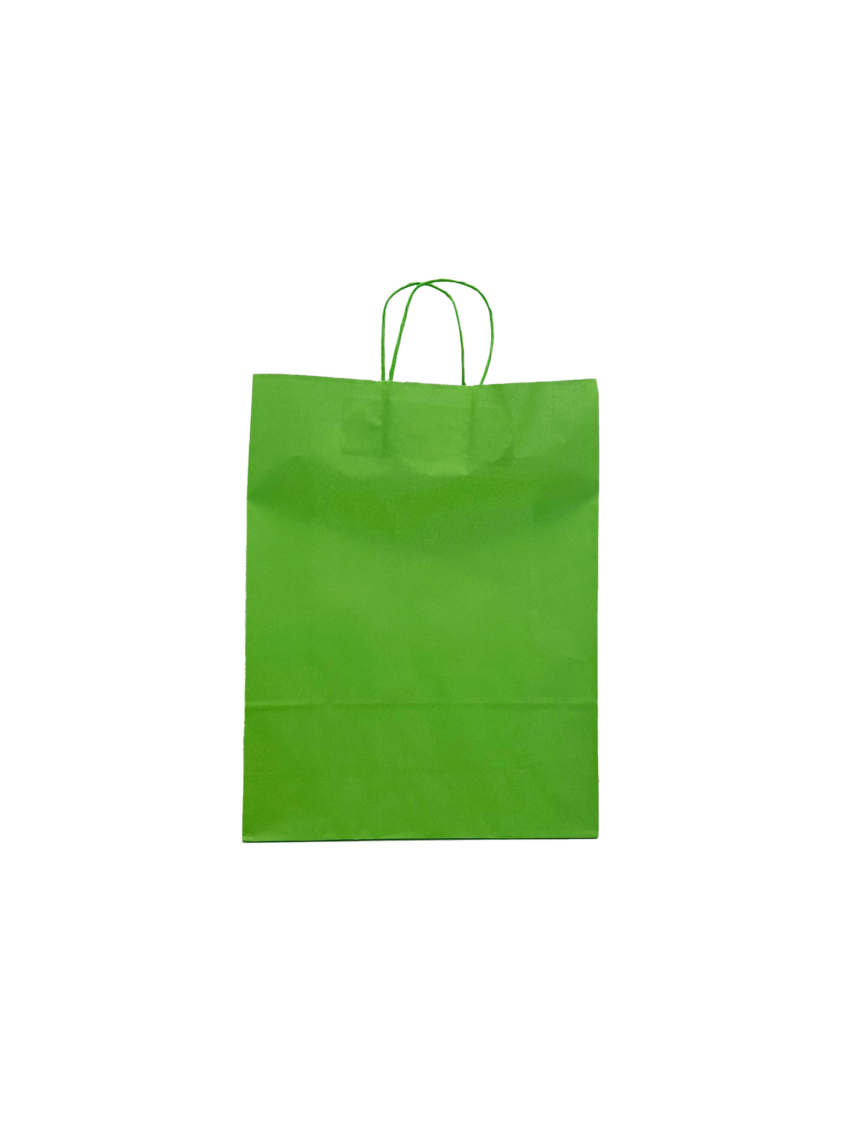 Papieren Draagtassen Groen 320+120x410mm - 50 st