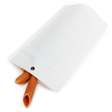 Witte thuis composteerbare stazak 10x6x15cm - 100 st