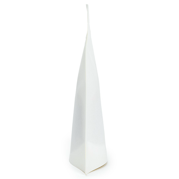 Witte thuis composteerbare stazak 10x6x15cm - 100 st