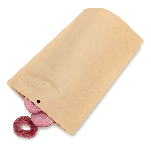 Kraft thuis composteerbare stazak 15x9x23cm - 100 st