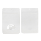 Witte thuis composteerbare stazak met ovaal venster 10x6x15cm - 100 st