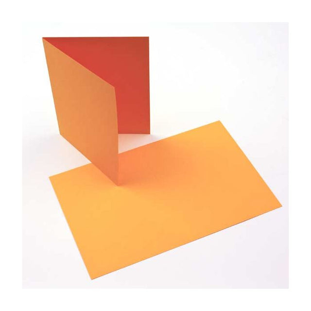 Folded Card Gold 124x178mm 
