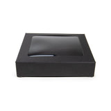 Kraft doosje Zwart met Venster 105x22x105 mm - 25 stuks