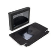 Black Gift Boxes Window Box w/ attached window 102 x21x138 mm 