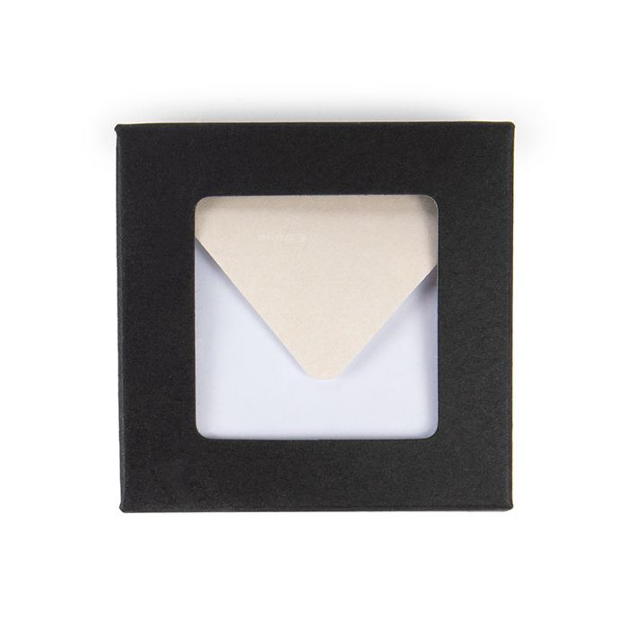 Kraft doosje Zwart met Venster 70x21x68 mm - 25 stuks