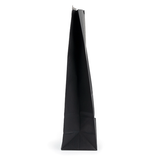 Blokbodemzakken Zwart met Sluiting en Venster 15,2x7x26,7cm - 100 stuks