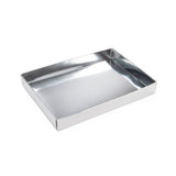 Paper Box Bottom Shimmer Silver 137x25x191mm 