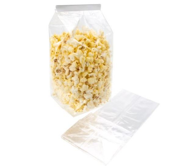 Eco Block Bottom Bags Bioplastic 102x102x229mm 