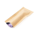 Vlakke Zakken Kraft/Plastic - kindveilig - 38x101mm - 100 st