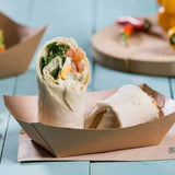 Snackschalen karton 800 ml Bruin Biologisch Gecoat - 600 stuks