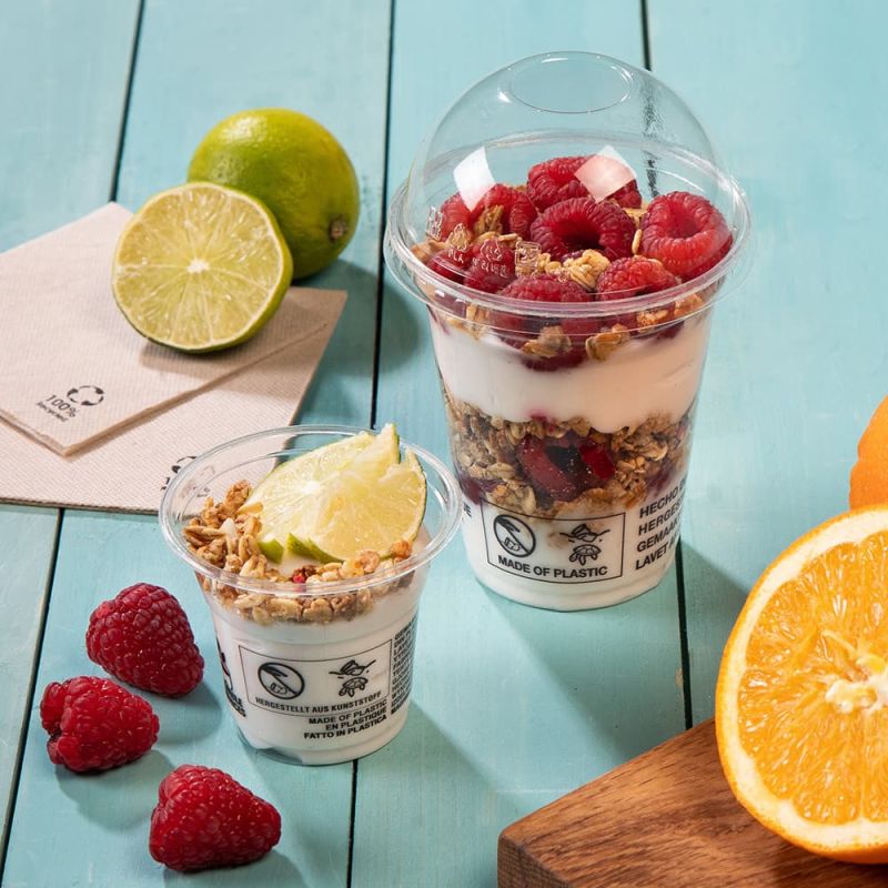 Koepeldeksel PLA Ø 96 mm Gesloten - 1.000 stuks