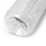 Flessen van gerecycled PET - 500 ml Transparant/Witte Deksel - 198 st