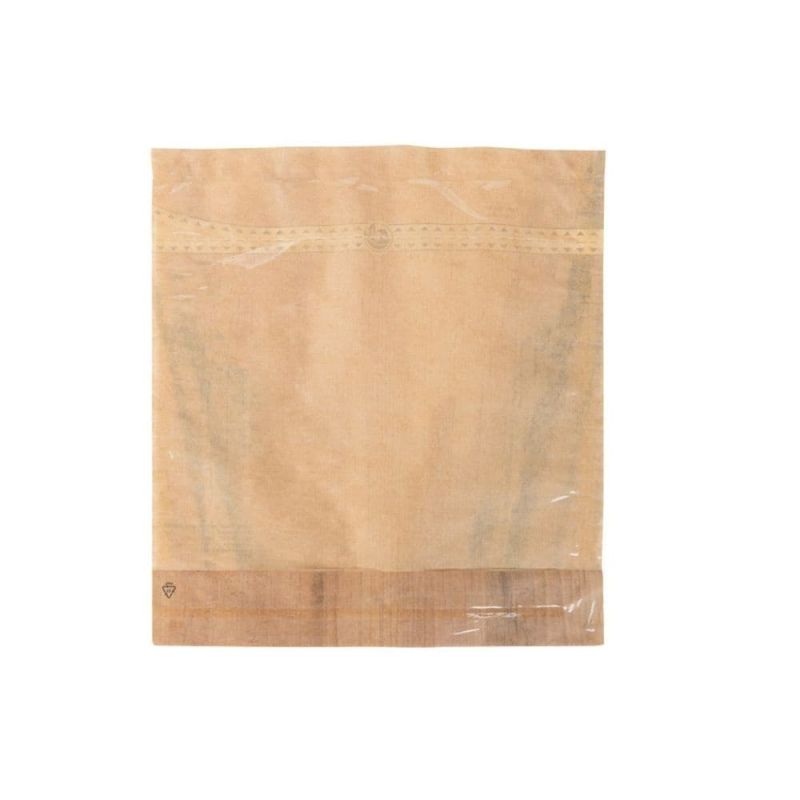 Snack bag Paper/organic film, 17.5x20 cm palm leaf look (500 pieces) [GB