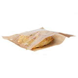 Snackzak Papier/biologisch folie, 17,5x20 cm palmblad-look - 500 stuks