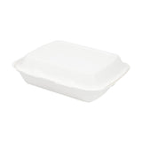 Menubak met Deksel Suikerriet 3-vaks 25x20x7,5 cm - 200 stuks